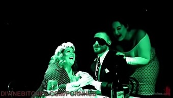 Two Stunning Curvy Women Dominate Their Submissive Partner With Toys And Bondage