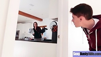 A Busty Housewife Gets Down And Dirty In This Intense Video