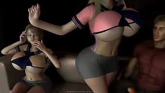 Dos Mujeres Recostadas En Un Sofá, Con Una Vestida Y Otra En Periodo De Entrenamiento
