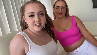 Step Sisters With Voluptuous Figures Indulge In A Steamy Roleplay Session